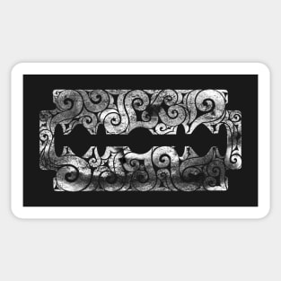 Swirly Razor Blade Sticker